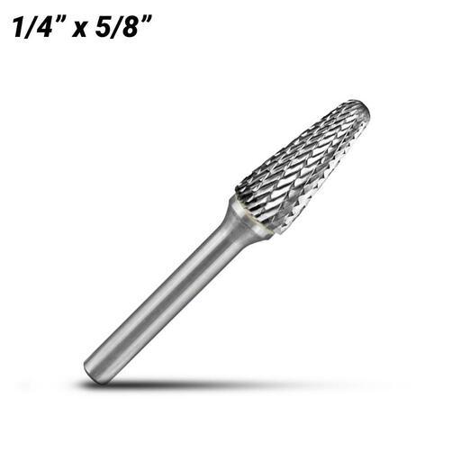 Holemaker CB-SL1 1/4" x 5/8" Tapered Radius Carbide Burr