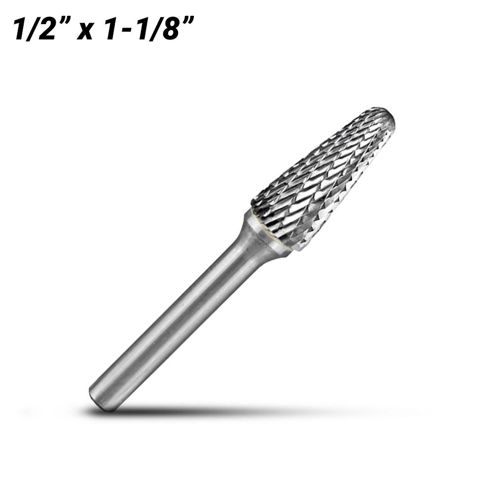 Holemaker CB-SL4 1/2" x 1-1/8" Tapered Radius Carbide Burr – image 1