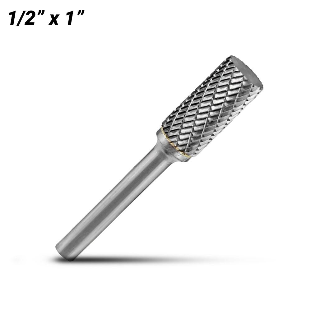 Holemaker CB-SA5 1/2" x 1" Cylindrical Square Carbide Burr – image 1