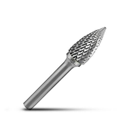 Holemaker CB-SG1 1/4" x 5/8" Tree Shape Pointed Carbide Burr – image 2