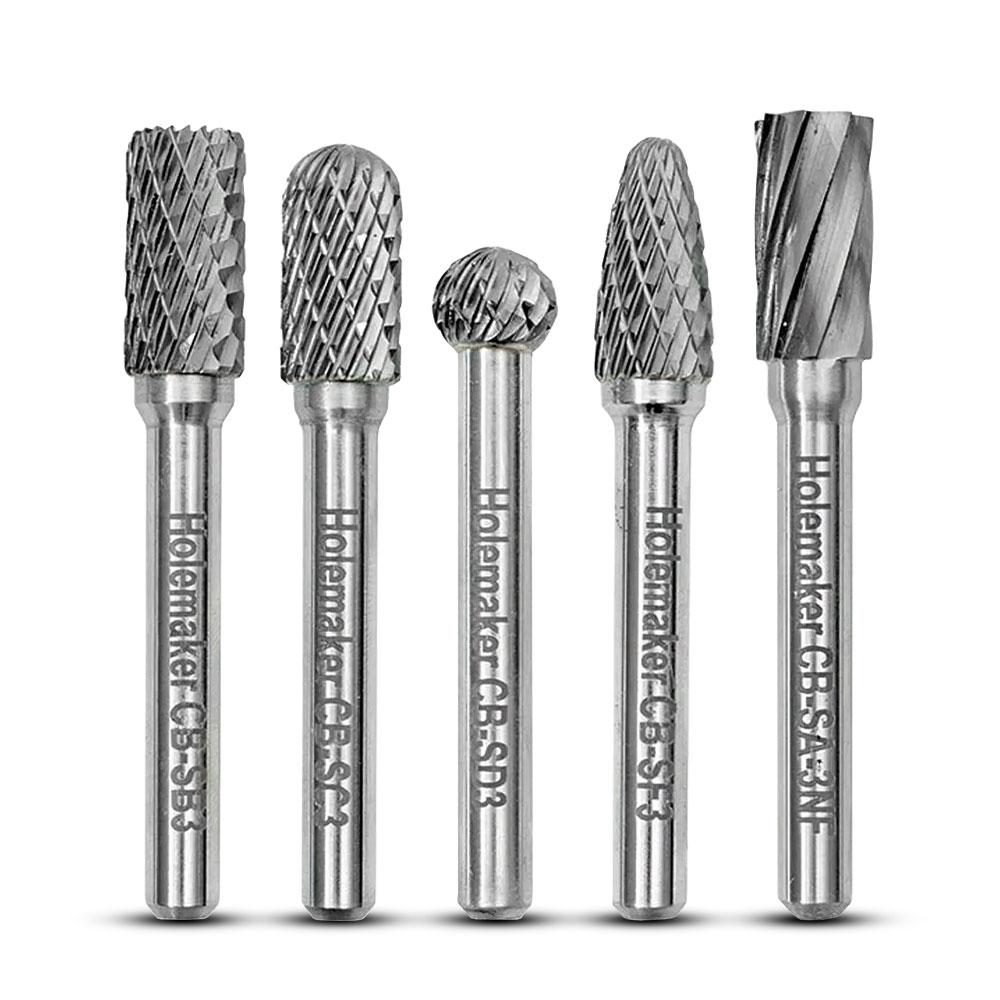 Holemaker CB-SET-01 5pce 3/8" Carbide Burr Set – image 2