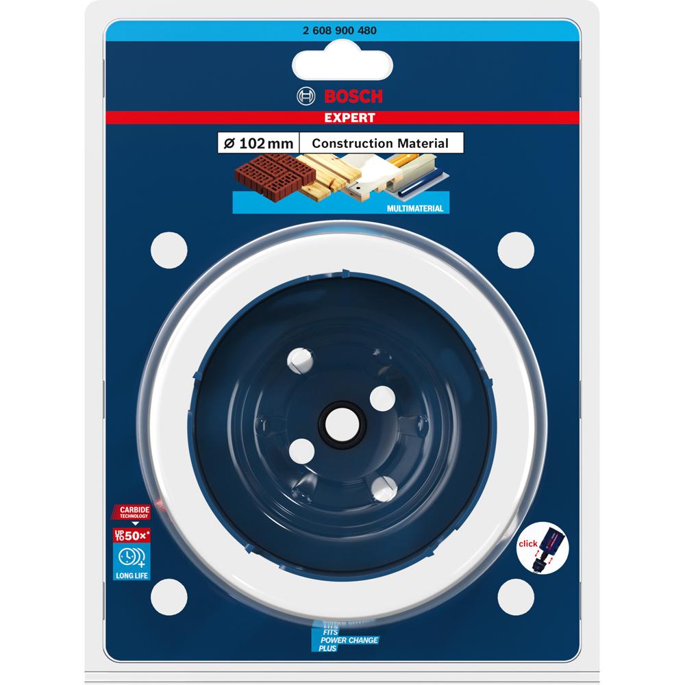 Bosch 2.608.900.480 EXPERT 102mm x 60mm Construction Material Hole Saw – image 9