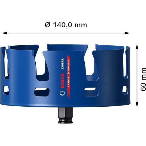 Bosch 2.608.900.486 EXPERT 140mm x 60mm Construction Material Hole Saw – image 5