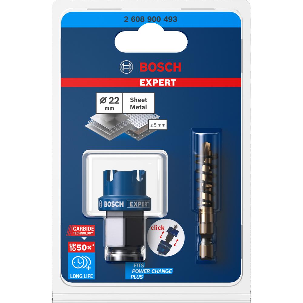 Bosch 2.608.900.493 Bosch EXPERT 22mm x 5mm Sheet Metal Hole Saw – image 8