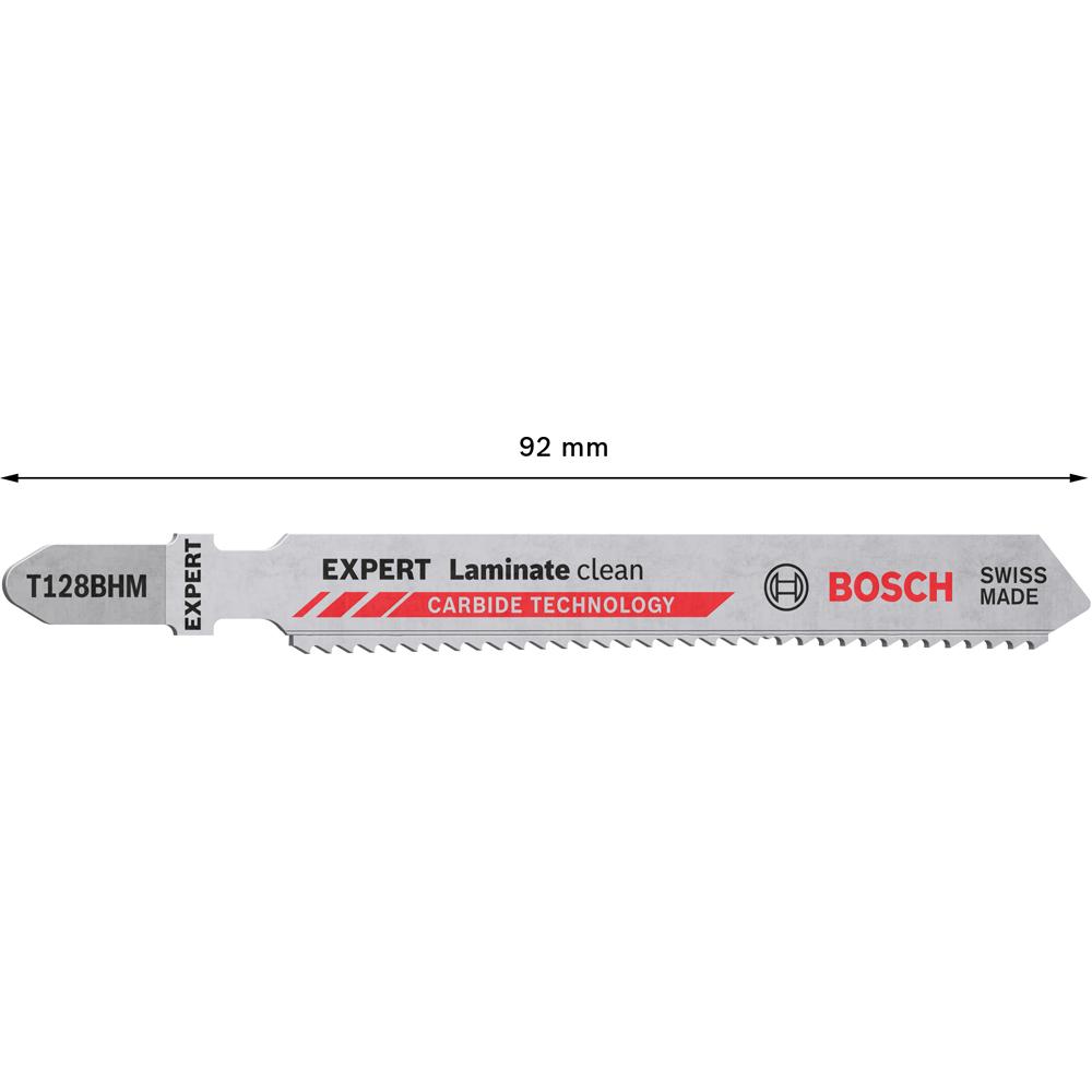 Bosch 2.608.900.542 EXPERT 3-Pack 92mm T128 BHM Laminate Clean Jigsaw Blade – image 5