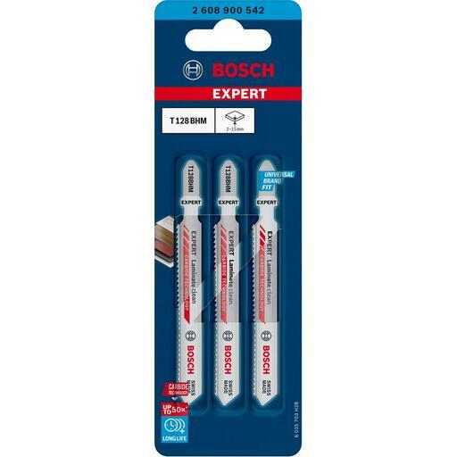 Bosch 2.608.900.542 EXPERT 3-Pack 92mm T128 BHM Laminate Clean Jigsaw Blade – image 7