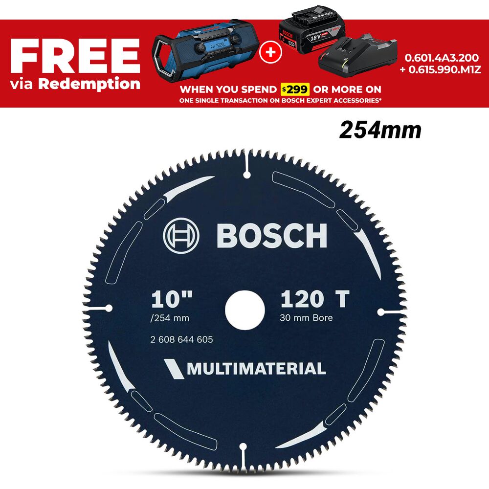 Bosch MM B 254X30-120 (2.608.644.605) EXPERT 254mm (10") 120T Multi-Material Circular Saw Blade – image 1