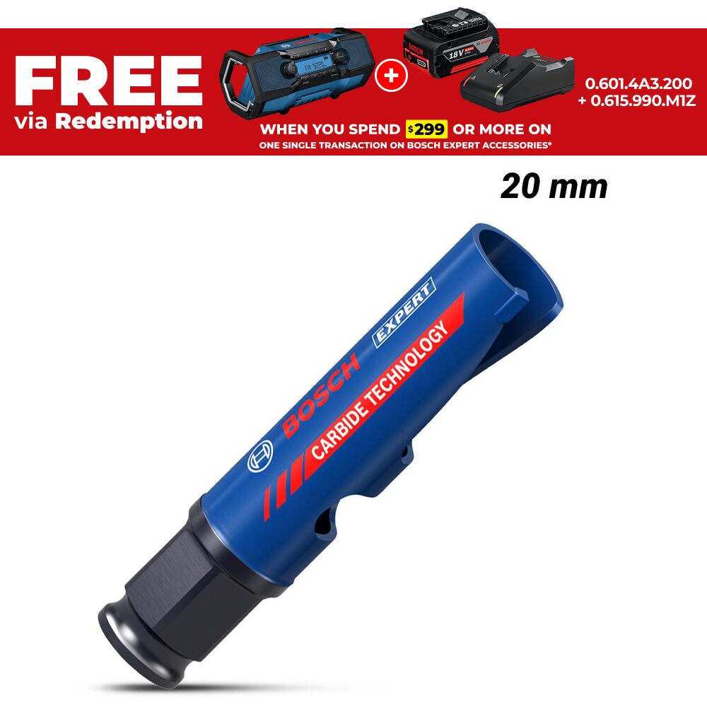 Bosch 2.608.900.452 EXPERT 20mm x 60mm Construction Material Hole Saw – image 1
