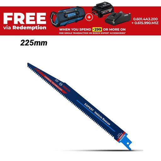 Bosch 2.608.900.380 EXPERT Vehicle Rescue S 1157 CHM 225mm Reciprocating Saw Blade