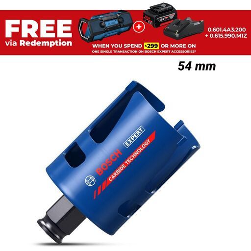 Bosch 2.608.900.464 EXPERT 54mm x 60mm Construction Material Hole Saw