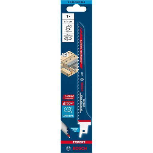 Bosch 2.608.900.384 EXPERT Wood with Metal S 715 LHM 190mm Reciprocating Saw Blade – image 4