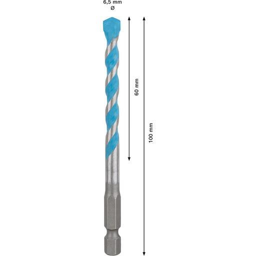 Bosch 2.608.900.577 EXPERT 6.5mm x 60mm x 100mm Hex-9 Multi-Construction Drill Bit – image 4