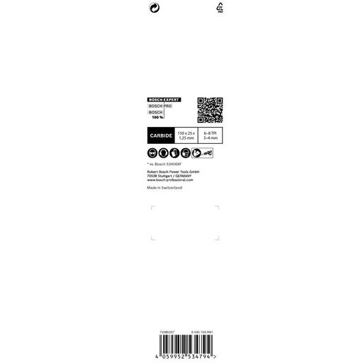 Bosch 2.608.900.389 EXPERT Multi Material S 956 XHM 150mm Reciprocating Saw Blade – image 10