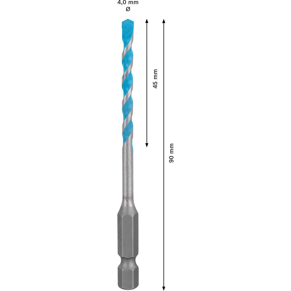 Bosch 2.608.900.570 EXPERT 4mm x 45mm x 90mm Hex-9 Multi-Construction Drill Bit – image 4