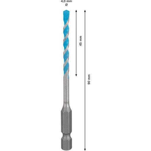 Bosch 2.608.900.570 EXPERT 4mm x 45mm x 90mm Hex-9 Multi-Construction Drill Bit – image 4
