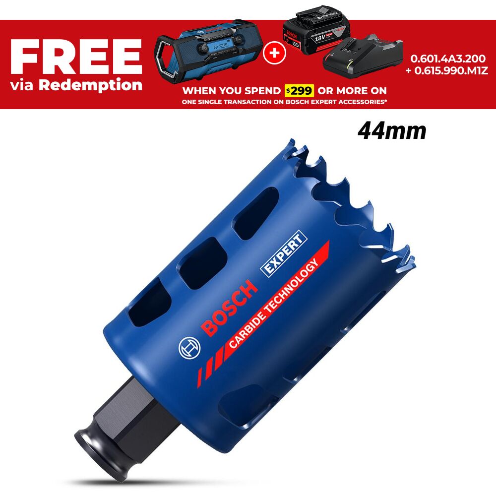 Bosch 2.608.900.426 EXPERT 44mm x 60mm Tough Material Hole Saw – image 1
