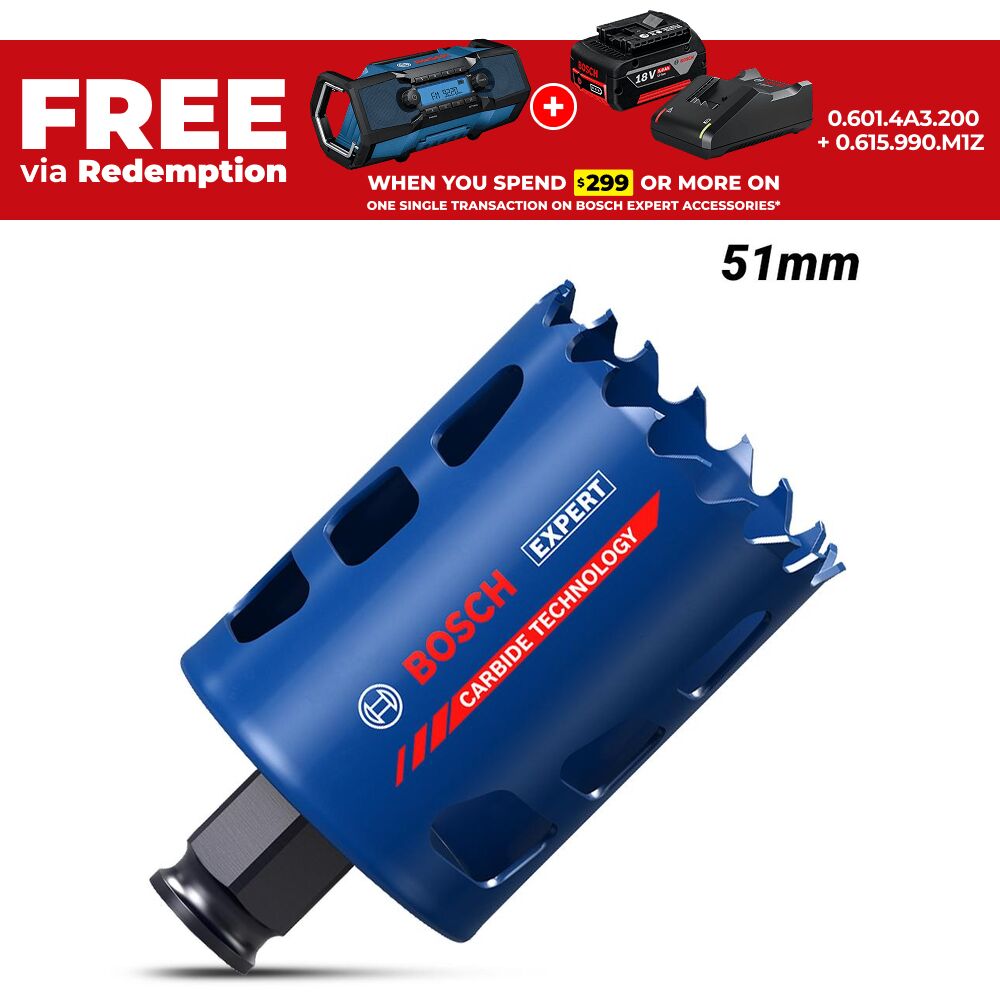 Bosch 2.608.900.427 EXPERT 51mm x 60mm Tough Material Hole Saw  – image 1