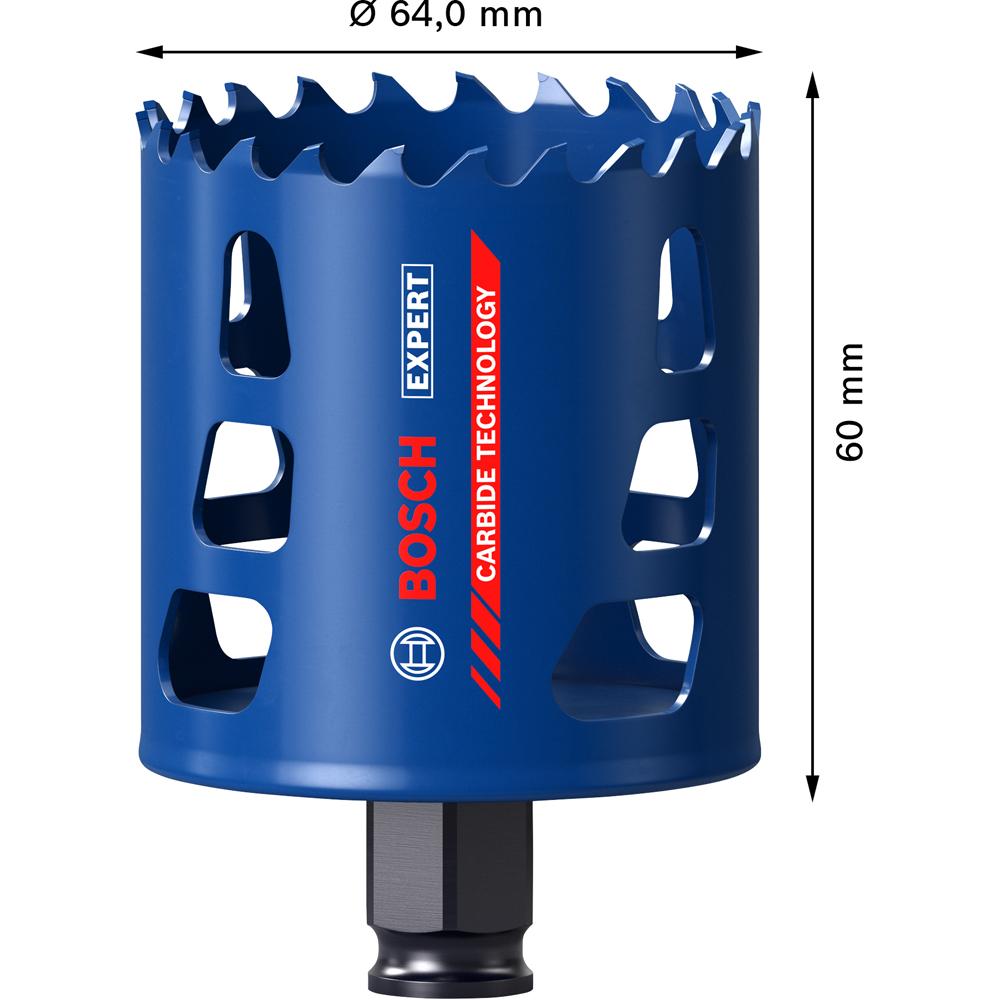 Bosch 2.608.900.430 EXPERT 64mm x 60mm Tough Material Hole Saw – image 4