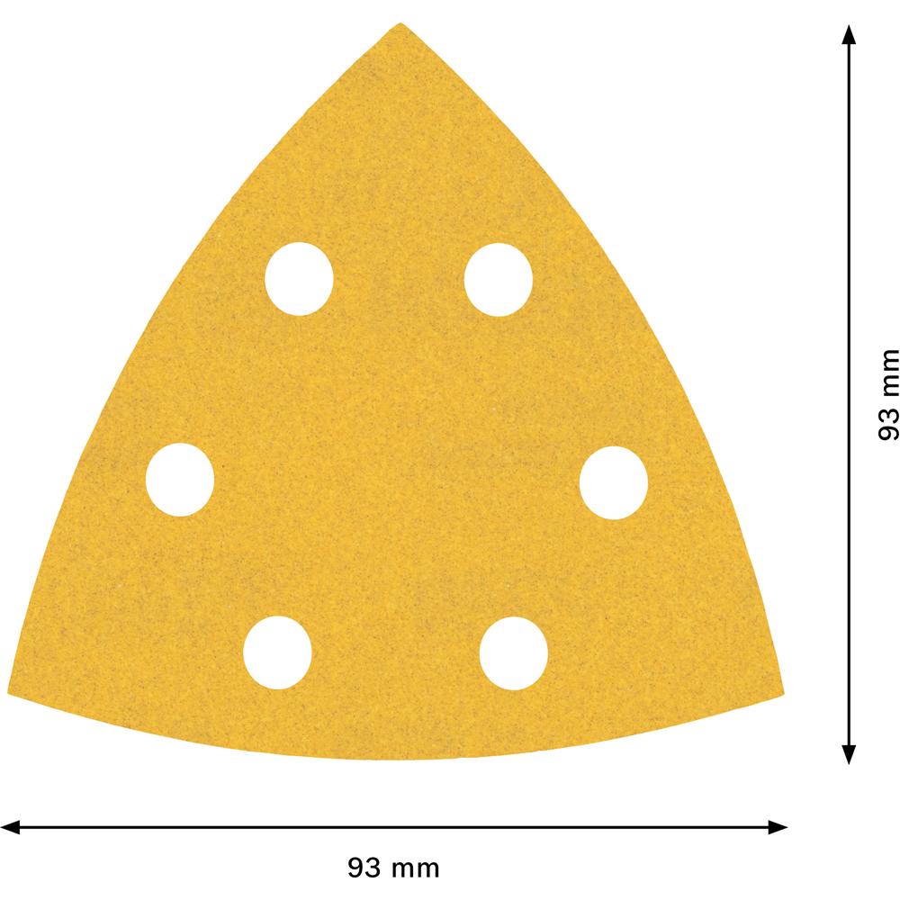 Bosch 2.608.900.829 EXPERT C470 93mm 240 Grit Sandpaper for Delta Sander - 5 Pack – image 5