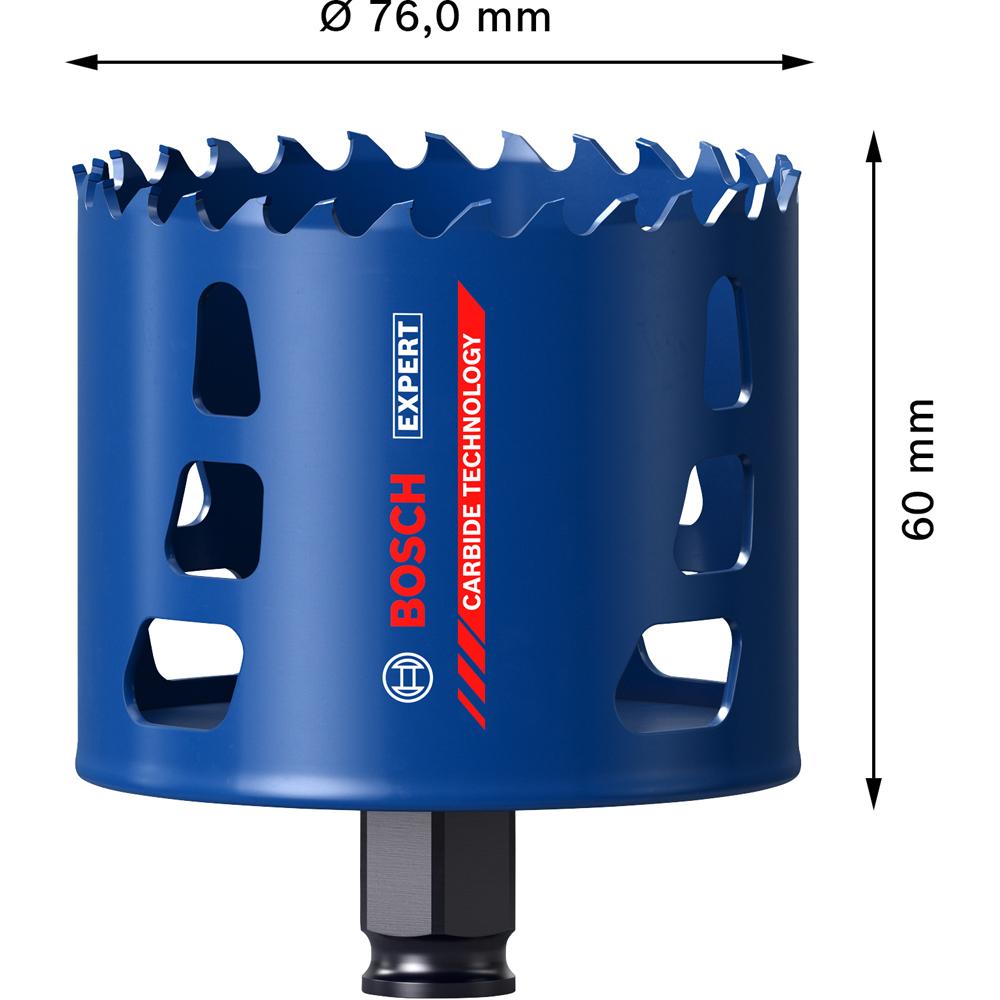 Bosch 2.608.900.436 EXPERT 76mm x 60mm Tough Material Hole Saw – image 4