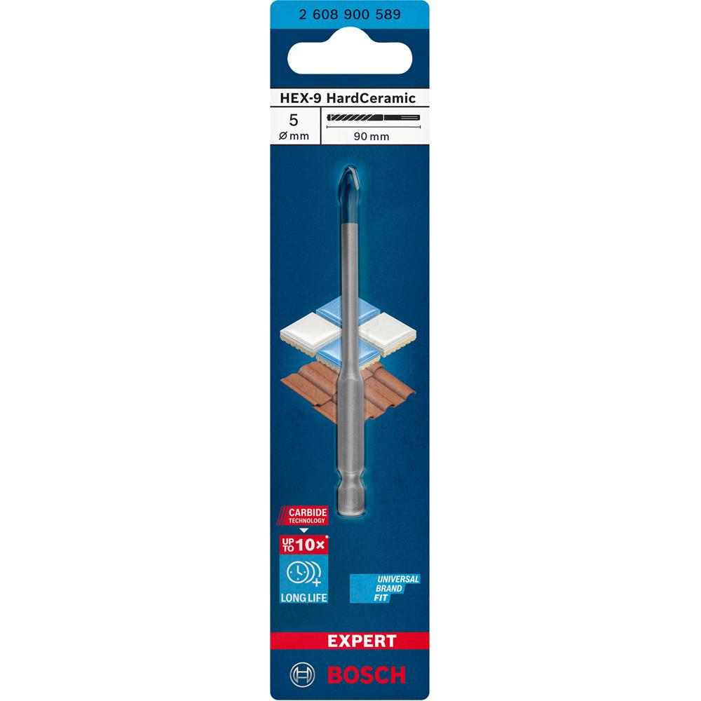 Bosch 2.608.900.589 EXPERT 5mm x 90 mm HEX-9 Hard Ceramic Drill Bit – image 5