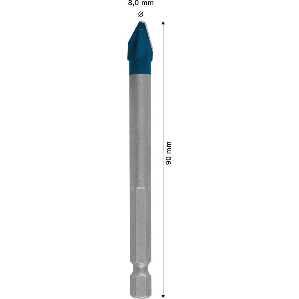 Bosch 2.608.900.592 EXPERT 8mm x 90 mm HEX-9 Hard Ceramic Drill Bit – image 5