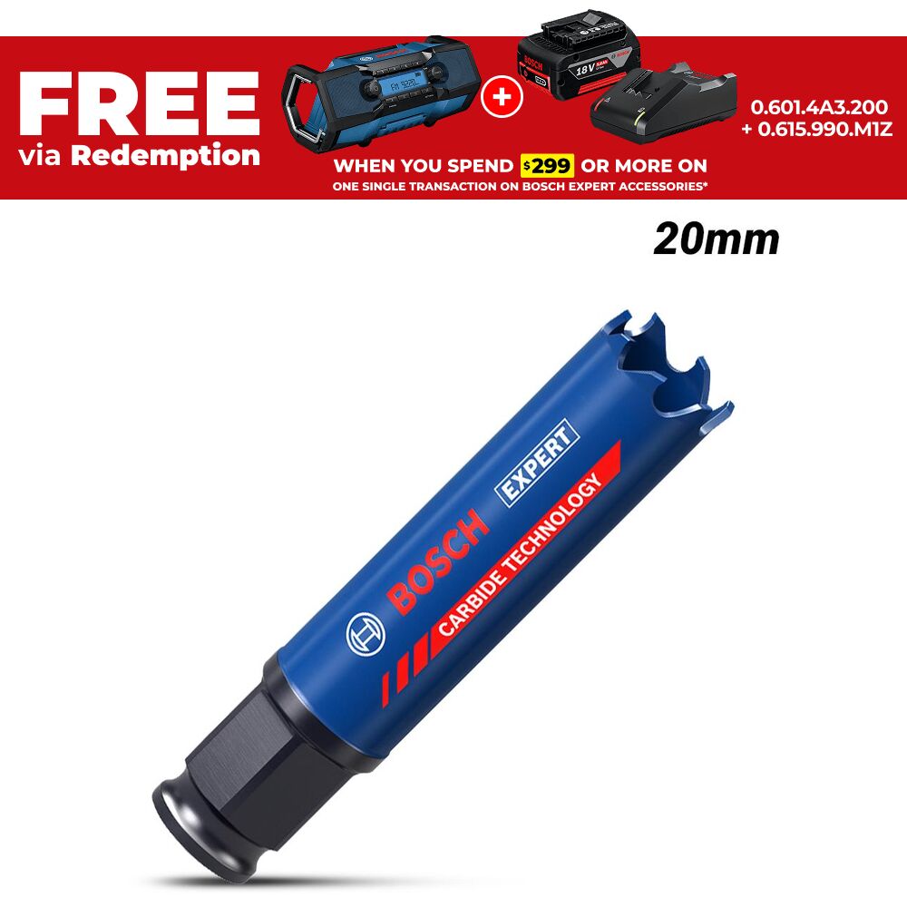 Bosch 2.608.900.419 EXPERT 20mm x 60mm Tough Material Hole Saw – image 1