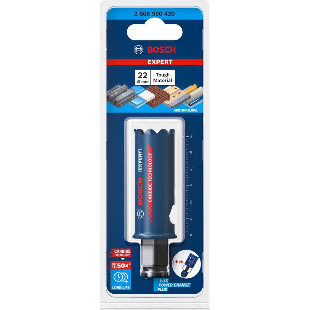 Bosch 2.608.900.420 EXPERT 22mm x 60mm Tough Material Hole Saw – image 6