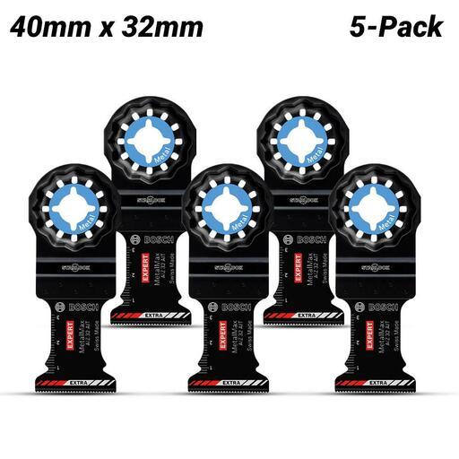 Bosch 2.608.902.047 5-Pack40mm x 32mm EXPERT MetalMax AIZ 32 AIT  Multi-Tool Blade – image 2