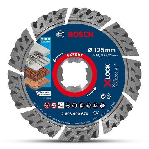Bosch 2.608.900.670 EXPERT 125mm (5”) MultiMaterial X-LOCK Diamond Cutting Disc – image 7