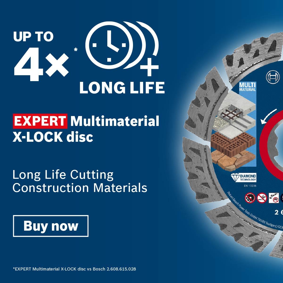 Bosch 2.608.900.670 EXPERT 125mm (5”) MultiMaterial X-LOCK Diamond Cutting Disc – image 5