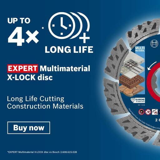 Bosch 2.608.900.670 EXPERT 125mm (5”) MultiMaterial X-LOCK Diamond Cutting Disc – image 5