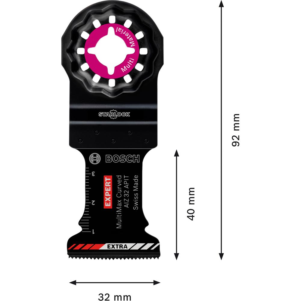 Bosch Professional - Lama Per Utensile Multifunzione Expert MultiMax AIZ 32 APIT, 32 Mm, Per Lamiere