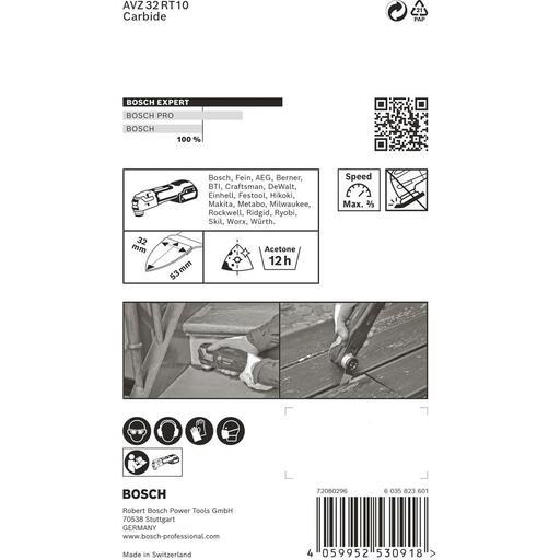 Bosch 2.608.900.039 EXPERT Sanding Finger AVZ 32 RT10 32mm x 50mm Multi-Tool Sanding Plate – image 9