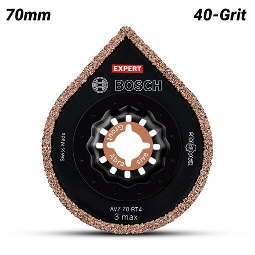 Bosch 2.608.900.041 EXPERT 3 Max AVZ 70 RT4 70mm 40 Grit Grouting Plate – image 2