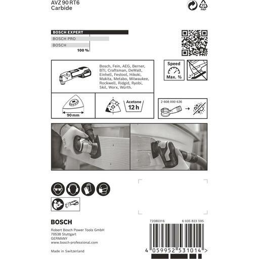 Bosch 2.608.900.049 EXPERT AVZ 90 RT6 90mm 60 Grit Sanding Plate – image 9