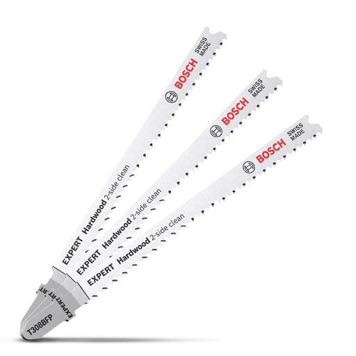 Bosch 2.608.900.547 EXPERT 3-Pack 117mm 13TPI T308BFP 2-Side Clean Hardwood Jigsaw Blades – image 11