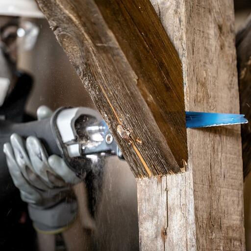 Bosch 2.608.900.396 EXPERT 150mm (6”) 5-7TPI Wood with Metal Demolition S 967 XHM Reciprocating Saw Blade – image 9