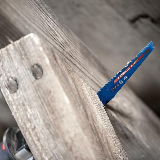 Bosch 2.608.900.396 EXPERT 150mm (6”) 5-7TPI Wood with Metal Demolition S 967 XHM Reciprocating Saw Blade – image 8