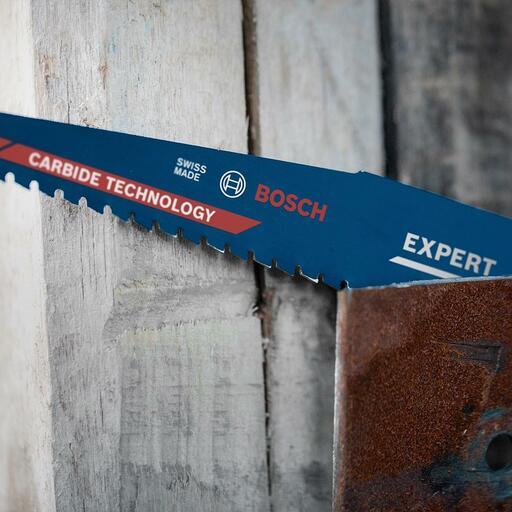 Bosch 2.608.900.396 EXPERT 150mm (6”) 5-7TPI Wood with Metal Demolition S 967 XHM Reciprocating Saw Blade – image 7