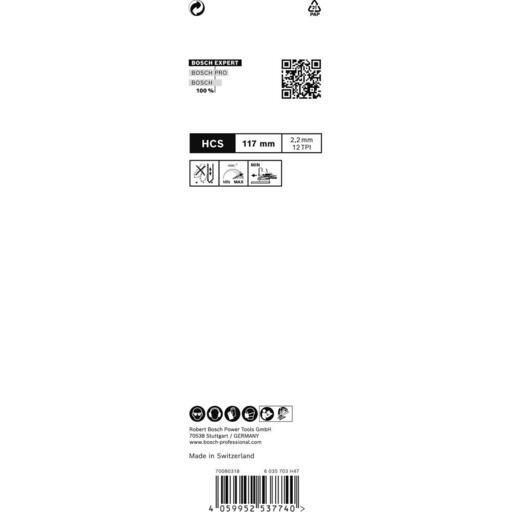 Bosch 2.608.900.550 EXPERT 3-Pack 117mm 12TPI T308B 2-Side Clean Wood Jigsaw Blades – image 8