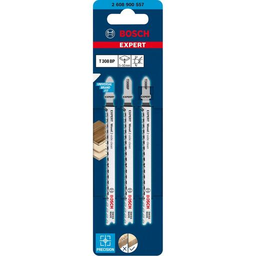 Bosch 2.608.900.557 EXPERT 3-Pack 117mm 12TPI T308BP 2-Side Clean Wood Jigsaw Blades – image 7