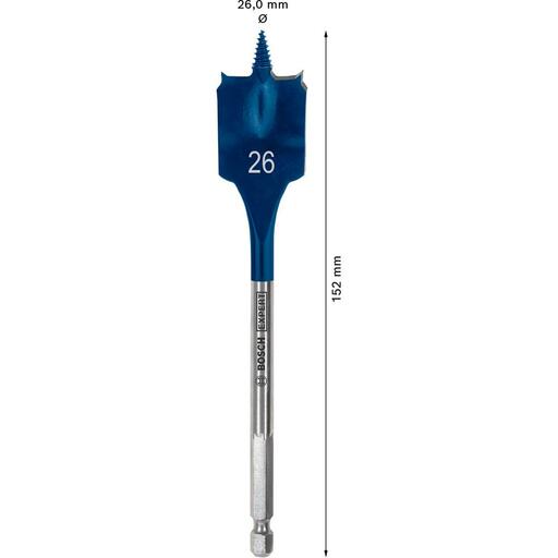 Bosch  2.608.900.323 EXPERT 26mm x 152mm Self Cut Speed Spade Drill Bit – image 11
