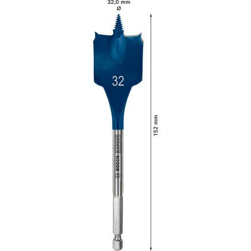 Bosch 2.608.900.326 EXPERT 32mm x 152mm Self Cut Speed Spade Drill Bit – image 8