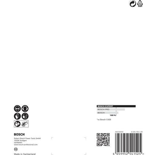 Bosch 2.608.900.814 EXPERT 5-Pack 150mm (6”) 60 Grit C470 Sandpaper Sanding Disc – image 8