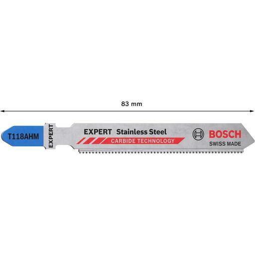 Bosch 2.608.900.561 EXPERT 3-Pack 83mm 23TPI AHM Stainless Steel Jigsaw Blades – image 4