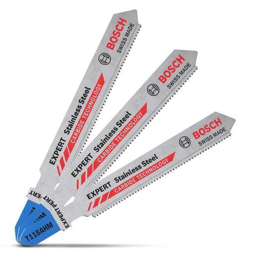 Bosch 2.608.900.561 EXPERT 3-Pack 83mm 23TPI AHM Stainless Steel Jigsaw Blades – image 9