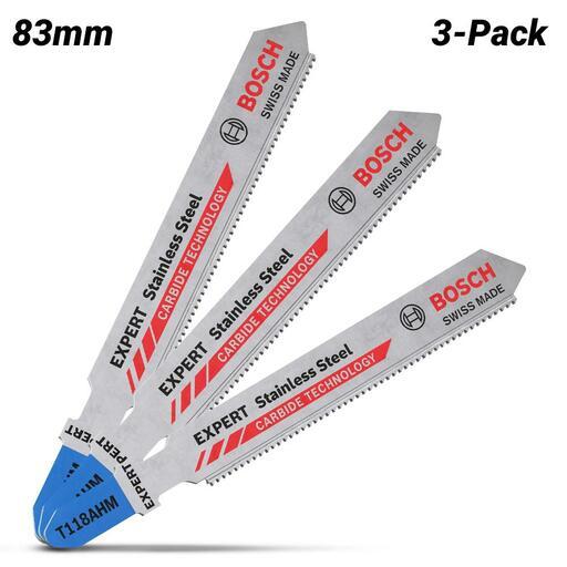 Bosch 2.608.900.561 EXPERT 3Pack 83mm 23TPI AHM Stainless Steel Jigsaw