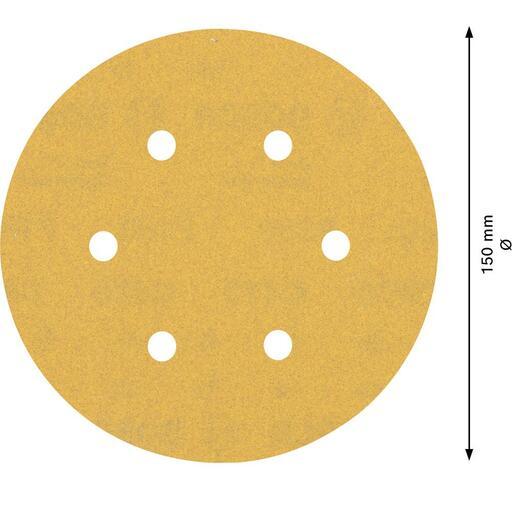 Bosch 2.608.900.818 EXPERT 5-Pack 150mm (6”) 180 Grit C470 Sandpaper Sanding Disc – image 5