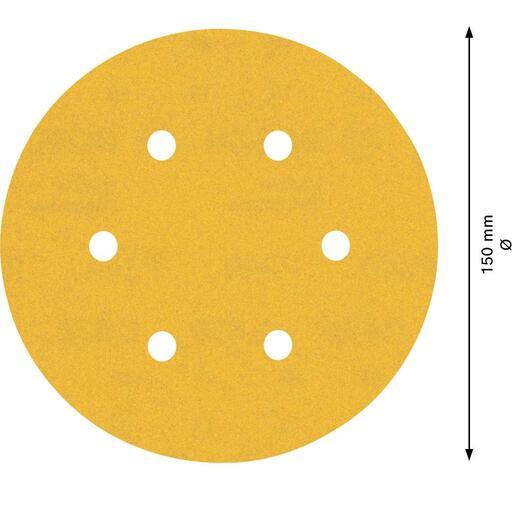 Bosch 2.608.900.819 EXPERT 5-Pack 150mm (6”) 240 Grit C470 Sandpaper Sanding Disc – image 5